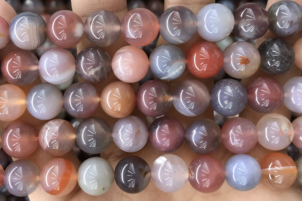 AGAT03 15 inches 10mm round agate gemstone beads