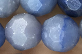 AVEN03 15 inches 10mm faceted round blue aventurine gemstone beads