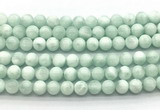 CAS302 15.5 inches 8mm round snowflake angelite gemstone beads