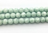 CAS305 15.5 inches 14mm round snowflake angelite gemstone beads