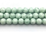 CAS306 15.5 inches 16mm round snowflake angelite gemstone beads