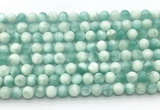 CAS310 15.5 inches 6mm round snowflake angelite gemstone beads