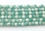 CAS311 15.5 inches 8mm round snowflake angelite gemstone beads