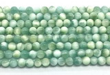 CAS320 15.5 inches 6mm round peacock angelite gemstone beads