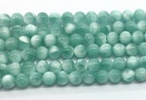 CAS331 15.5 inches 8mm round peacock angelite gemstone beads