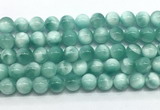 CAS332 15.5 inches 10mm round peacock angelite gemstone beads