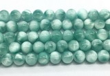 CAS333 15.5 inches 12mm round peacock angelite gemstone beads