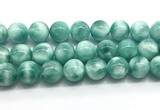 CAS337 15.5 inches 20mm round peacock angelite gemstone beads