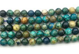 CAZ18 15.5 inches 10mm round azurite gemstone beads