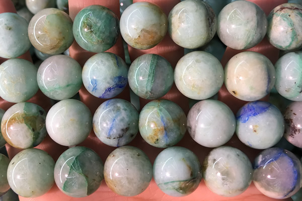 CHRY09 15 inches 14mm round chrysocolla gemstone beads