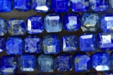 CUBE115 15 inches 3mm faceted cube lapis lazuli beads