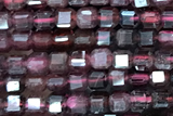 CUBE121 15 inches 2 mm faceted cube garnet gemstone beads