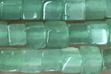 CUBE136 15 inches 4mm cube green aventurine gemstone beads