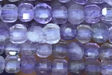 CUBE92 15 inches 2mm faceted cube amethystg emstone beads