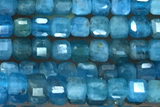 CUBE95 15 inches 2mm faceted cube apatite gemstone beads