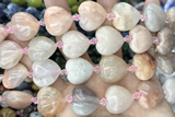 HEAR04 15 inches 20mm heart jade gemstone beads