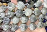 HEAR08 15 inches 20mm heart labradorite gemstone beads