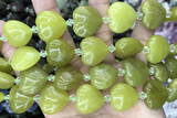 HEAR11 15 inches 20mm heart jade gemstone beads