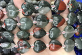 HEAR27 15 inches 20mm heart blood jasper gemstone beads