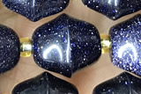 MIXE29 15 inches 9*11mm blue goldstone gemstone beads