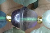 MIXE44 15 inches 9*11mm fluorite gemstone beads