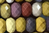 MOOK03 15 inches 5*8mm faceted rondelle mookaite gemstone beads