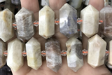 NUGG61 15 inches 12*23mm - 15*30mm faceted nuggets moonstone gemstone beads