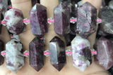 NUGG71 15 inches 12*23mm - 15*30mm faceted nuggets tourmaline gemstone beads