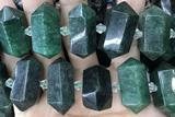 NUGG77 15 inches 12*23mm - 15*30mm faceted nuggets jade gemstone beads