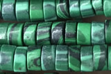 ROND101 15 inches 2*4mm heishi synthetic malachite gemstone beads