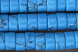 ROND56 15 inches 2*4mm heishi synthetic turquoise gemstone beads