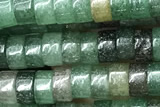 ROND87 15 inches 2*4mm heishi jade gemstone beads