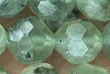 RUTI02 15 inches 10mm faceted round green rutilated quartz beads