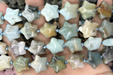 STAR10 15 inches 16mm star amazonite gemstone beads