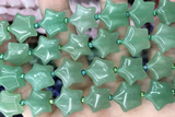 STAR14 15 inches 16mm star green aventurine gemstone beads