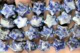 STAR17 15 inches 16mm star blue spot stone gemstone beads