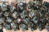 STAR22 15 inches 16mm star unakite gemstone beads