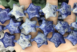 STAR35 15 inches 20mm star blue spot stone beads