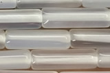 TUBE03 15 inches 4*13mm tube white agate gemstone beads