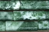 TUBE07 15 inches 4*13mm tube Qinghai jade gemstone beads