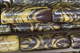 TUBE23 15 inches 4*13mm tube elephant skin jasper gemstone beads