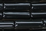 TUBE42 15 inches 4*13mm tube black agate gemstone beads