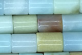 TUBE49 15 inches 6*8mm tube amazonite gemstone beads