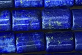 TUBE59 15 inches 6*8mm tube dyed lapis lazuli gemstone beads