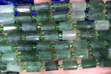 TUBE75 15 inches 8*12mm faceted tube strawberry quartz beads