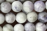 TURQ01 15 inches 4mm round purple howlite turquoise beads