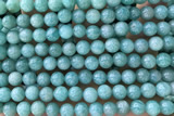 AMAZ06 15 inches 6mm round natural amazonite beads