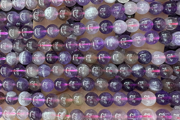 AMET07 15 inches 6mm round amethyst gemstone beads