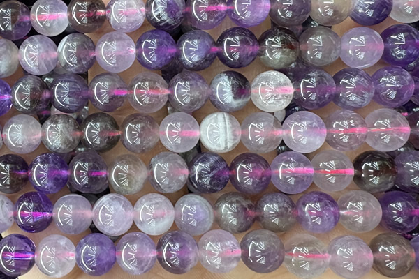 AMET08 15 inches 8mm round amethyst gemstone beads