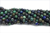 AZUR03 15 inches 8mm round azurite gemstone beads